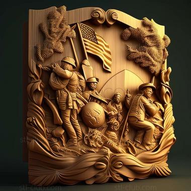 3D model American Art (STL)